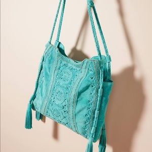 Gorgeous boho embroidered tote by Anthropologie